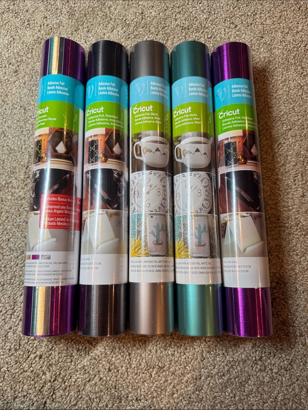 Cricut Metallic Adhesive Foil Rolls